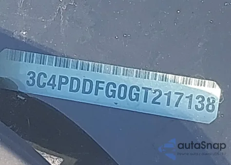 2016 Dodge Journey R/T z USA, uszkodzony, nr VIN 3C4PDDFG0GT217138